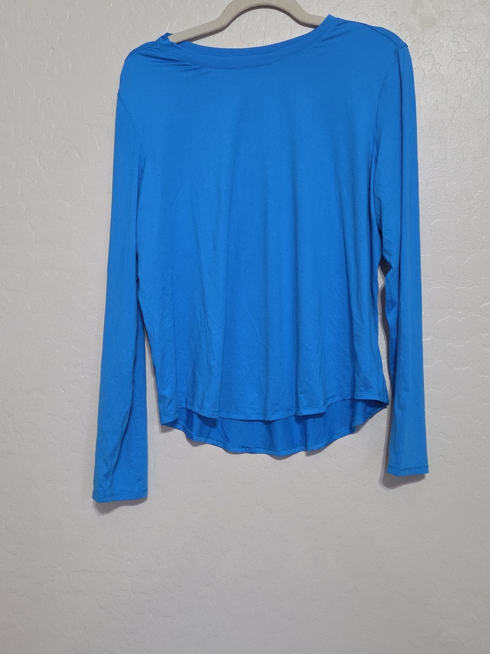 CRZ YOGA Long Sleeve Crewneck Top in Bright Blue